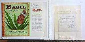 Seller image for Basil in Mexico ( 8 pages of original hand written manuscript, signed) for sale by Jans Collectibles: Vintage Books