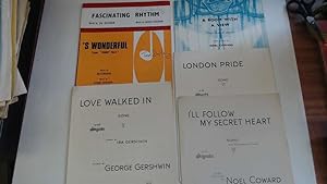 Bild des Verkufers fr Three Songs by George and Ira Gershwin & Three Songs by Noel Coward. zum Verkauf von Goldstone Rare Books