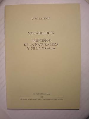 Bild des Verkufers fr Monadologa - Principios de la naturaleza y de la Gracia zum Verkauf von Librera Antonio Azorn