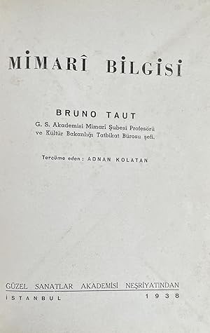 Mimari Bilgisi (Lectures in Architecture)