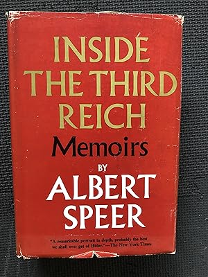Image du vendeur pour Inside the Third Reich; Memoirs mis en vente par Cragsmoor Books