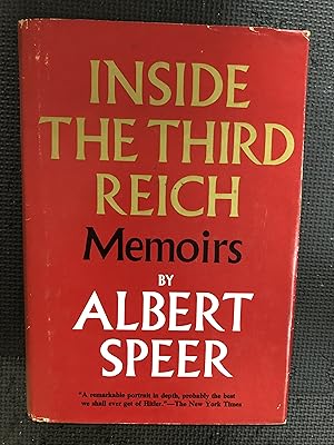 Image du vendeur pour Inside the Third Reich; Memoirs mis en vente par Cragsmoor Books