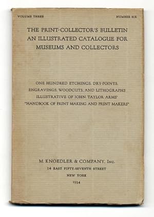 Imagen del vendedor de The Print Collector's Bulletin an Illustrated Catalogue for Museums and Collectors. a la venta por The Old Print Shop, Inc.