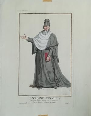 Antoine Arnauld. Doct. et Théolog. de la soc. de Sorbonne. Kol. Kupferstich von Pierre Duflos le ...