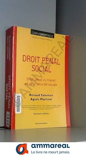 Seller image for Droit Penal Social, 3e ed. for sale by Ammareal