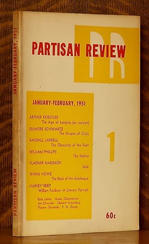 Bild des Verkufers fr PARTISAN REVIEW - JANUARY- FEBRUARY, 1951. VOLUME XVIII, NUMBER 1 zum Verkauf von Andre Strong Bookseller