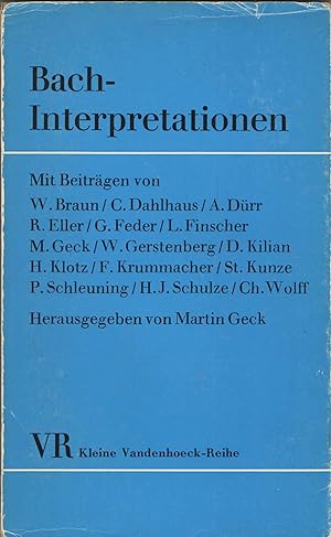 Bach-Interpretationen.