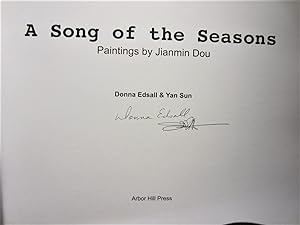 Imagen del vendedor de A Song of the Seasons: Paintings by Jianmin Dou [Signed by Both Authors] a la venta por My November Guest Books