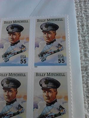 General William "Billy" L. Mitchell 55 Cent Block of Four Stamps