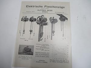 Elektrische Flaschenzüge.