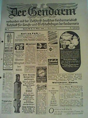 Der Gendarm Nr. 10, 6. April 1938 verbunden mit d. Zeitschrift: Deutsches Gendarmerieblatt