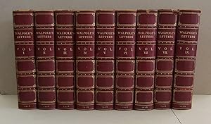 The Letters of Horace Walpole Fourth Earl of Orford in 9 volumes leather bound
