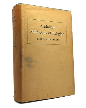 Imagen del vendedor de A MODERN PHILOSOPHY OF RELIGION a la venta por Rare Book Cellar