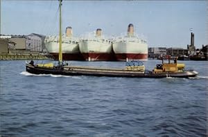 Bild des Verkufers fr Ansichtskarte / Postkarte Drei Tankschiffe von Aristoteles Onassis, ltanker, Reederij Tileman zum Verkauf von akpool GmbH