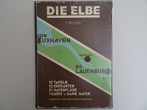 Bild des Verkufers fr Die Elbe. 1 : 50 000. Von Cuxhaven bis Lauenburg. Hamburg, Segel-Club, 1951. 1 Blatt, Seite 57-71, 11 Tafeln, 1 Blatt. Mit 11 doppelseitigen, farbigen Karten. 4. Illustrierter Orig.-Halbleinenband (leicht bestoen). zum Verkauf von Antiquariat Daniel Schramm e.K.