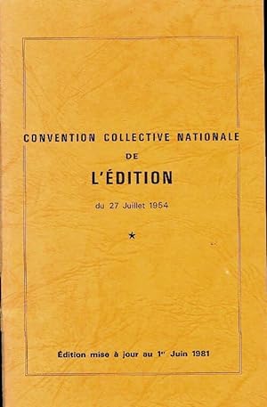Convention collective nationale de l'?dition - Collectif
