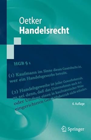 Seller image for Handelsrecht. for sale by Antiquariat Thomas Haker GmbH & Co. KG