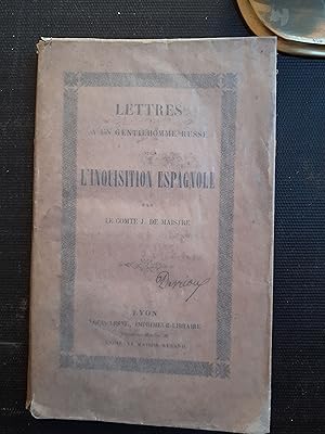 Seller image for Lettres  un gentilhomme russe sur l'Inquisition espagnole for sale by Librairie de la Garenne