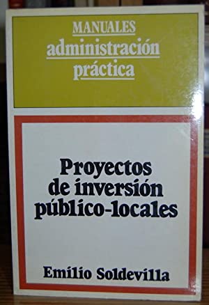 Imagen del vendedor de PROYECTOS DE INVERSIN PBLICO-LOCALES a la venta por Libros Tobal