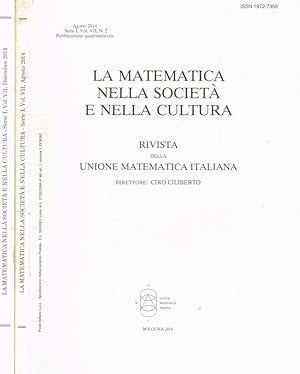 Immagine del venditore per La matematica nella societ e nella cultura. Rivista della unione matematica italiana Vol.VII, fasc.2, 3, anno 2014 venduto da Biblioteca di Babele