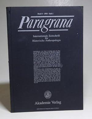 Paragrana. Internationale Zeitschrift für Historische Anthropologie. Band 4, Heft 2: Mimesis, Poi...