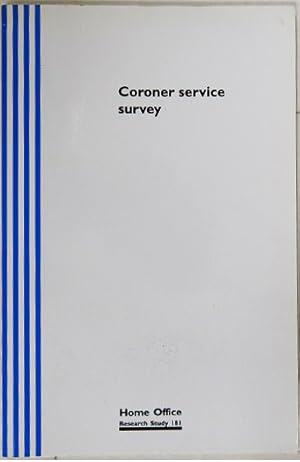 Seller image for Coroner Service Survey. for sale by Entelechy Books