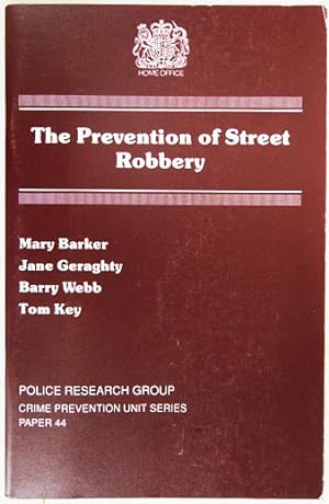 Immagine del venditore per The Prevention of Street Robbery. venduto da Entelechy Books