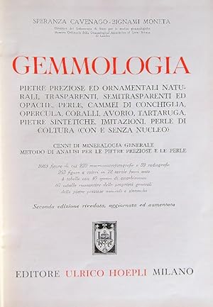 Seller image for Gemmologia for sale by Miliardi di Parole