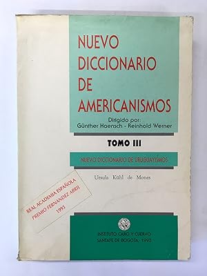 Immagine del venditore per Nuevo diccionario de americanismos venduto da El Galen-Roberto Cataldo