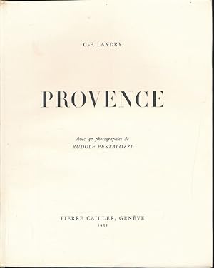 Bild des Verkufers fr Provence zum Verkauf von LIBRAIRIE GIL-ARTGIL SARL