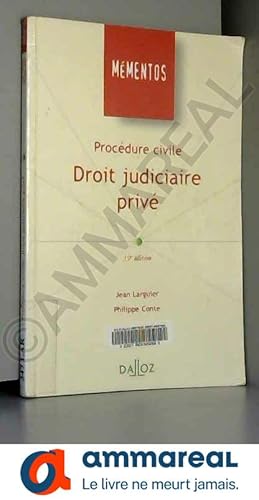 Image du vendeur pour Droit judiciaire priv : Procdure civile mis en vente par Ammareal