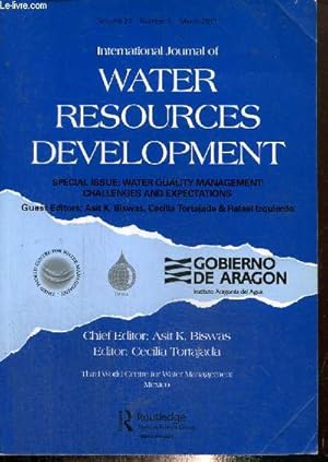 Bild des Verkufers fr International Journal of Water Resources Development, volume 27, n4 (mars 2011) : Water Quality in Zaragoza (Javier Celma) / Financing Water Quality Management (Cline Kauffmann) / Water Governance in Aragon (Rafael Izquierdo) /. zum Verkauf von Le-Livre