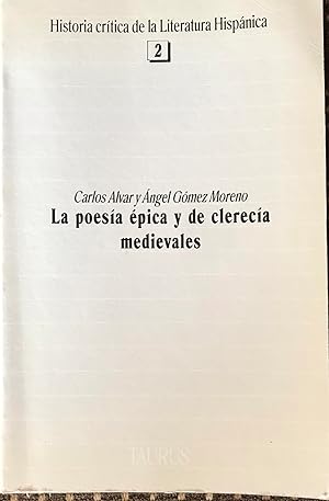 La Poesia Épica Y De Clerecía Medievales.