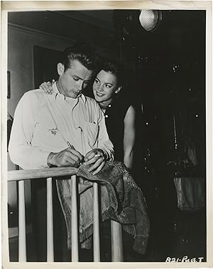 Rebel Without a Cause (Original photograph of James Dean and Natalie Wood on the set of the 1955 ...