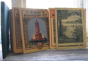 Teltower Kreis Kalender. 35 [ von 39 ] Bänden, fast vollständige Reihe der Jahre 1904 - 1942, 1. ...