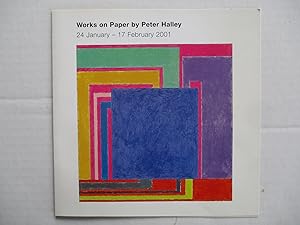 Bild des Verkufers fr Peter Halley Works on Paper Waddington Galleries 2001 Exhibition invite postcard zum Verkauf von ANARTIST