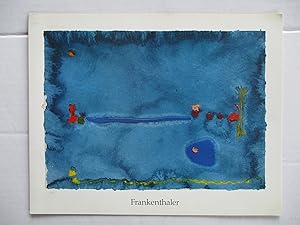 Bild des Verkufers fr Helen Frankenthaler Paintings on Paper Andre Emmerich 1990 Exhibition invite postcard zum Verkauf von ANARTIST