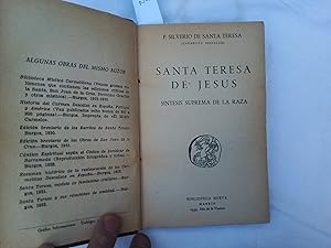 Seller image for Santa Teresa de Jess. Sntesis suprema de la raza. for sale by Librera "Franz Kafka" Mxico.
