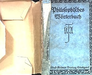 Bild des Verkufers fr Philosophisches Wrterbuch. zum Verkauf von books4less (Versandantiquariat Petra Gros GmbH & Co. KG)