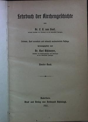 Bild des Verkufers fr Lehrbuch der Kirchengeschichte: II.BAND. zum Verkauf von books4less (Versandantiquariat Petra Gros GmbH & Co. KG)