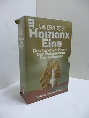 Bild des Verkufers fr Homanx Eins : die frhe Homanx-Trilogie ; 3 Bcher in einem Schuber. Das Tar-Aiym Krang, Der Waisenstern, Der Kollapsar. zum Verkauf von Allguer Online Antiquariat