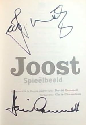 Seller image for Joost - Spieelbeeld (Signed by the author David Gemmell and Joost van der Westhuizen) for sale by Chapter 1