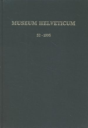 Imagen del vendedor de Museum Heleveticum: Schweizerische Zeitschrift fr klassische Altertumswissenschaft. 52. Jhg. a la venta por Fundus-Online GbR Borkert Schwarz Zerfa