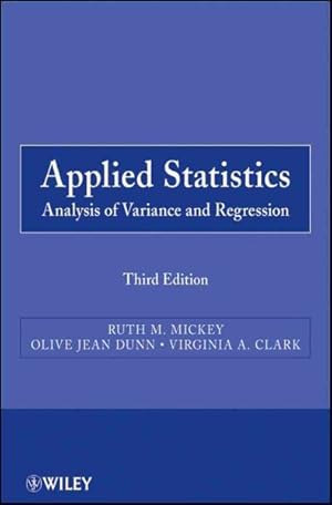 Immagine del venditore per Applied Statistics : Analysis of Variance and Regression venduto da GreatBookPrices