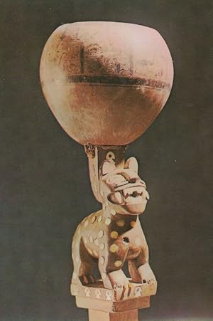 Peru Ceremonial Antique Vase Mother Of Pearls Chimu Postcard