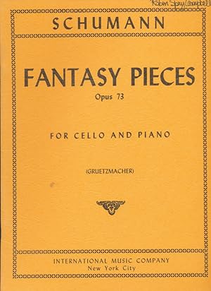 Bild des Verkufers fr Schumann - Fantasy Pieces Opus 73 For Cello and Piano (No. 741) zum Verkauf von CorgiPack