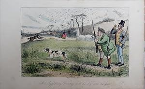 Image du vendeur pour Leech: Mr Jogglebury Crowdey with his Dog and his Gun mis en vente par theoldmapman