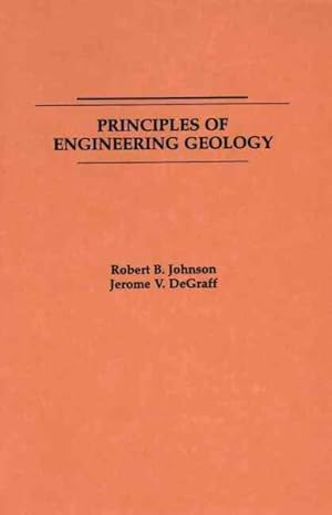 Image du vendeur pour Principles of Engineering Geology mis en vente par GreatBookPrices