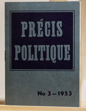 Précis politique no 3, 1953