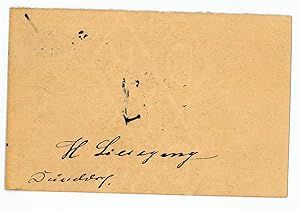 Bild des Verkufers fr Autograph signature. zum Verkauf von Antiquariat INLIBRIS Gilhofer Nfg. GmbH